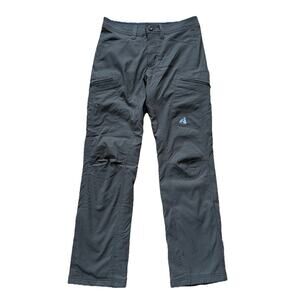 Eddie Bauer First Ascent Olive Green Fleece Lined Nylon Pants Mens 30x32 Outdoor